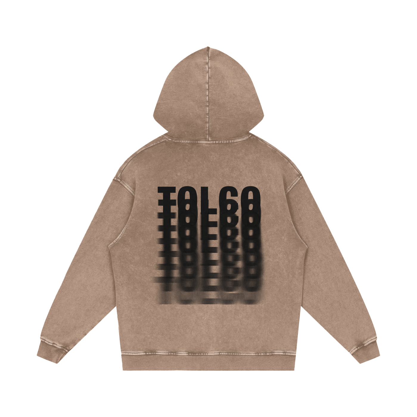 TOLCO. - DRIFT - Snow Washed Hoodie - Sand