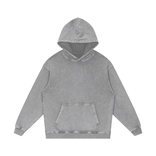 TOLCO. - DRIFT - Snow Washed Hoodie - Light Gray
